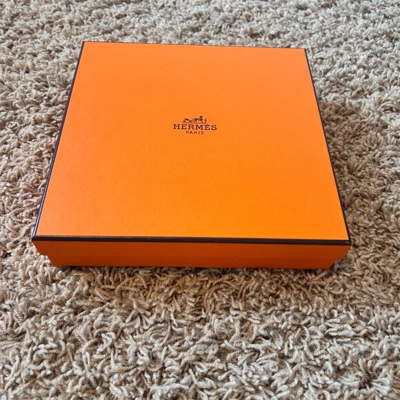 Hermes Authentic Empty Box Excellent Condition 7.75"X7.75"X1.75" - Picture 2 of 6